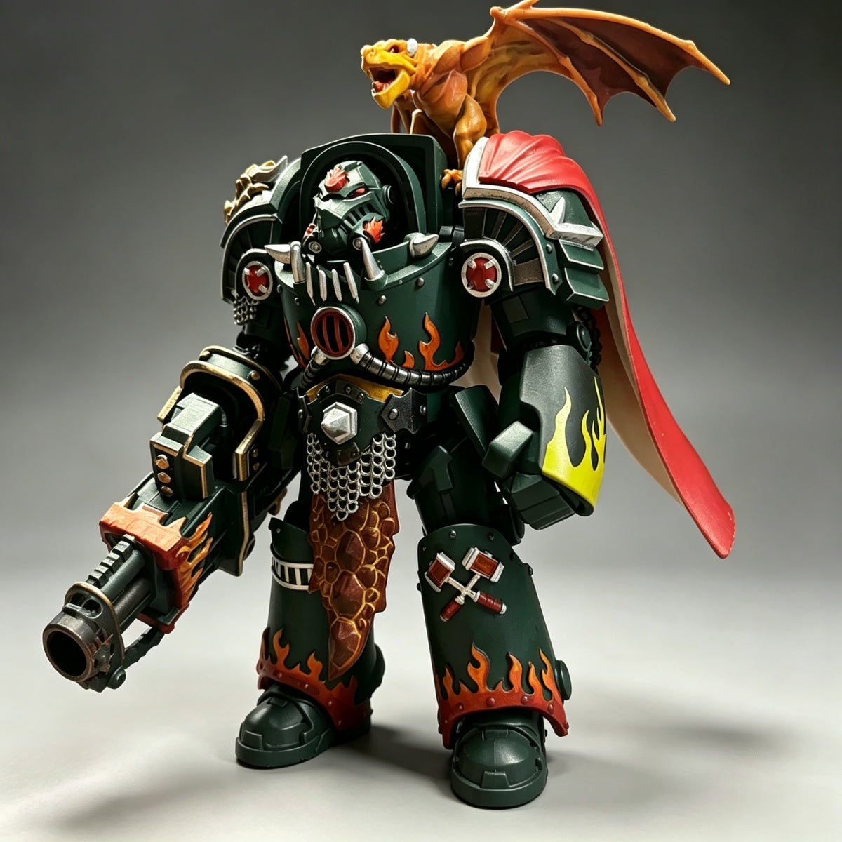 Salamanders Praetor in Terminator Armour 1/18 Scale Custom Action Figure - Image 2