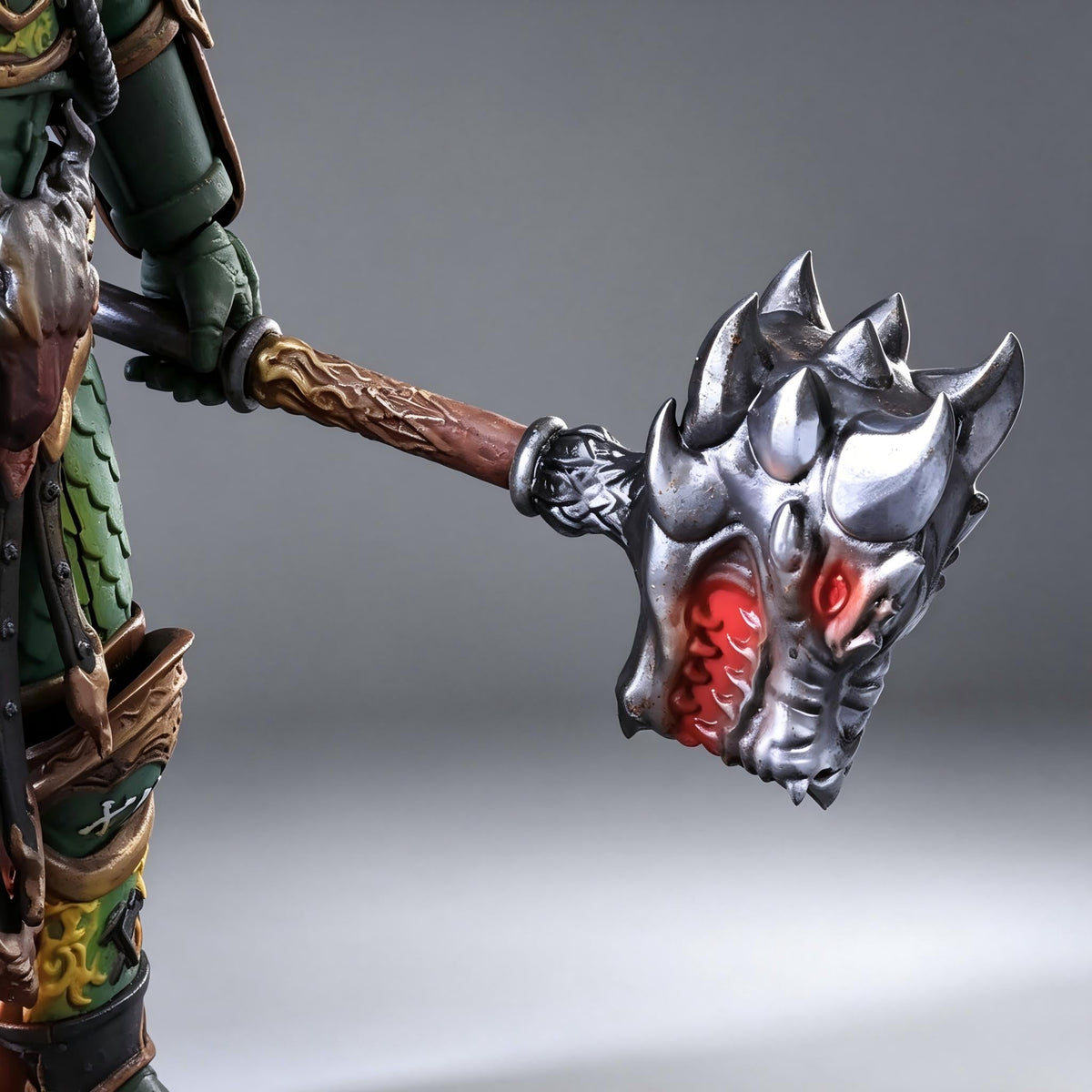 Salamanders Primarch Vulkan: Lord of Dragons (9.8 in) Fully Articulated Custom Action Figure - Image 5