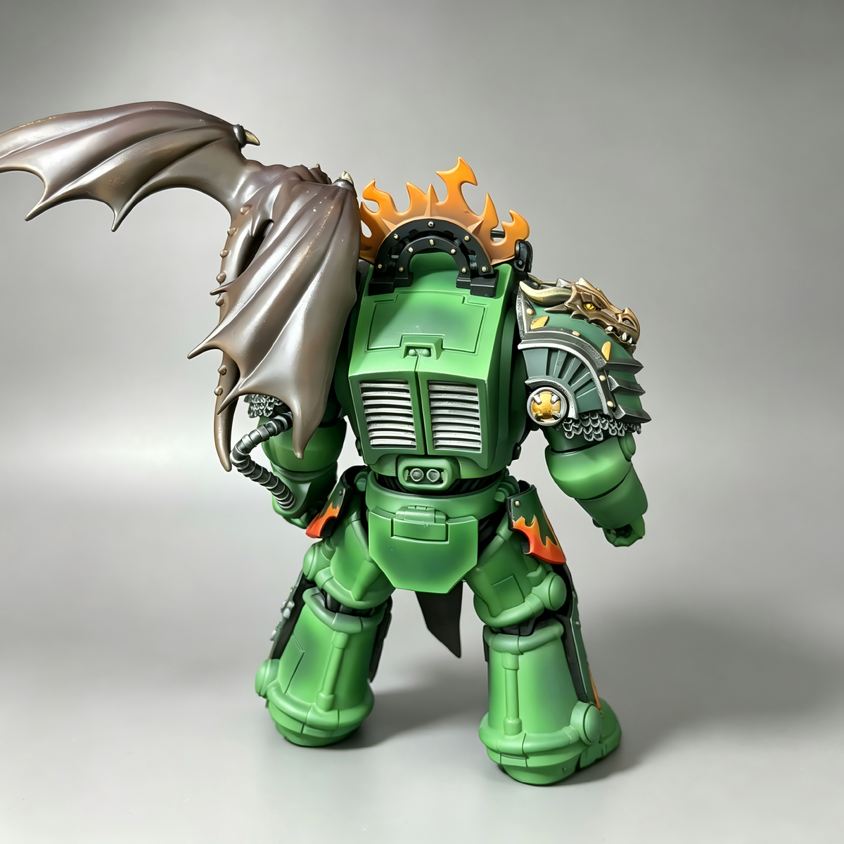 Salamanders Terminator Captain - 1/18 Custom (Drake Companion & Flame Greaves) - Image 3