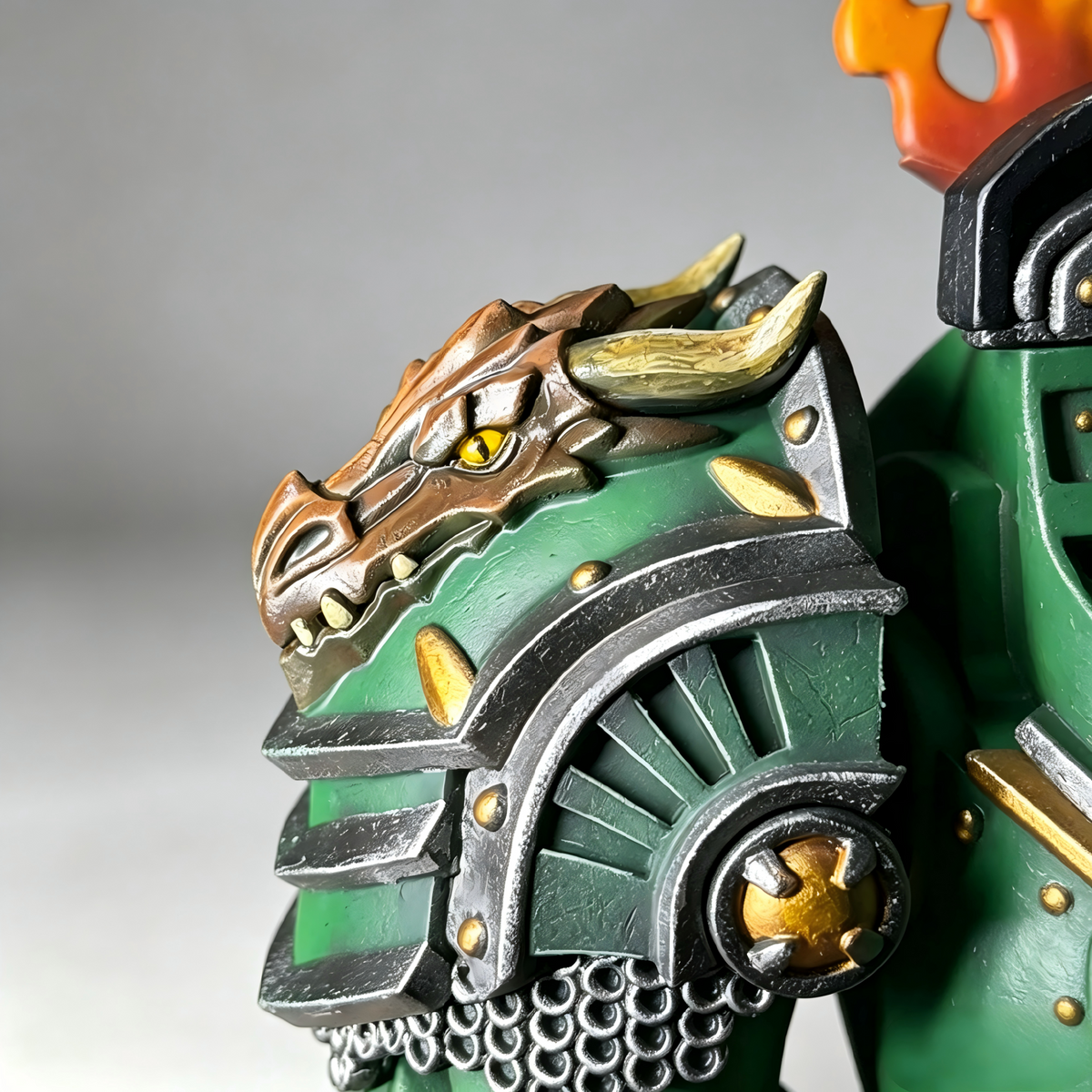 Salamanders Terminator Captain - 1/18 Custom (Drake Companion & Flame Greaves) - Image 7