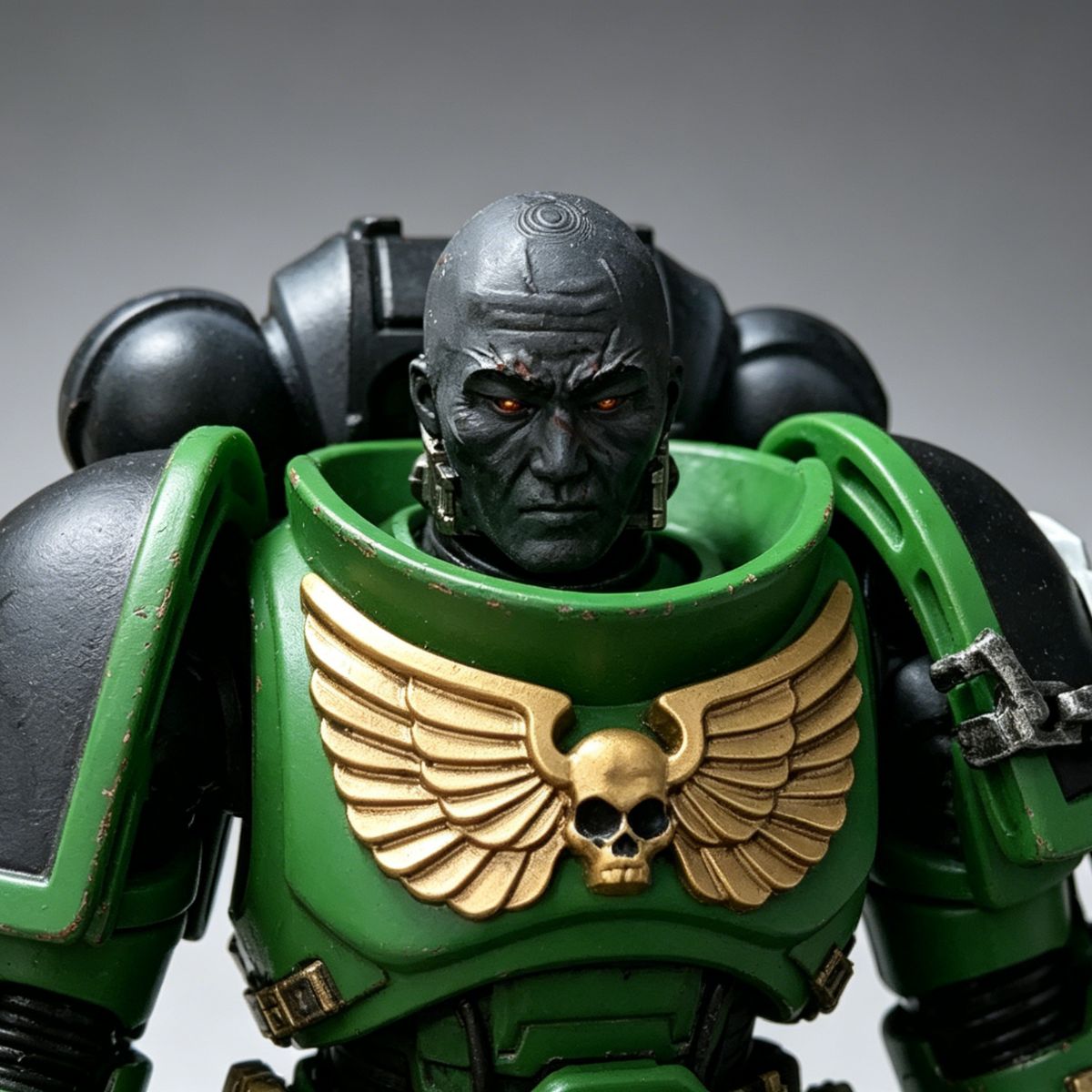 Salamanders Vulkan He'stan Style Unhelmeted Head Sculpt – Upgrade Part - Image 2