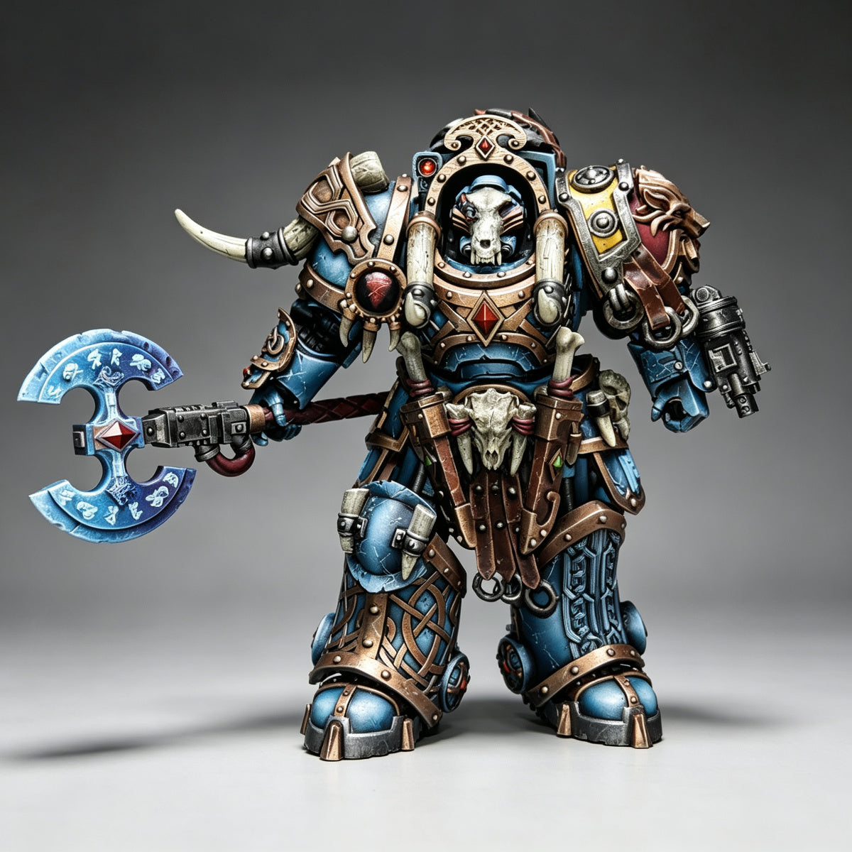 Space Wolves Praetor in Terminator Armour 1/18 Scale Custom Action Figure - Image 2