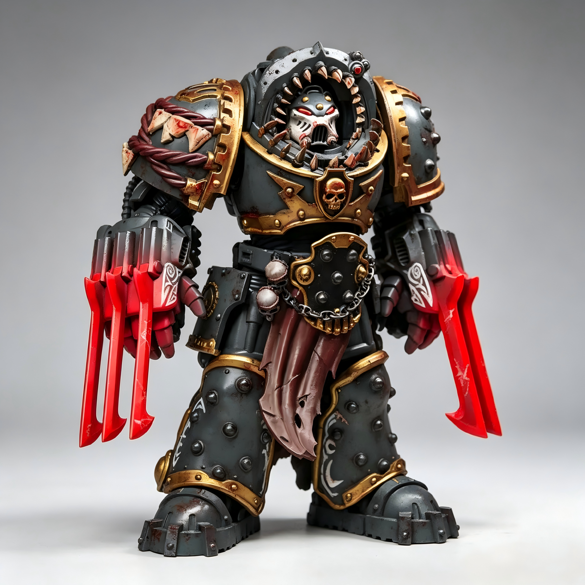 Carcharodons Tyberos the Red Wake - 1/18 Custom Figure(Customizable Claw Colors) - Image 3