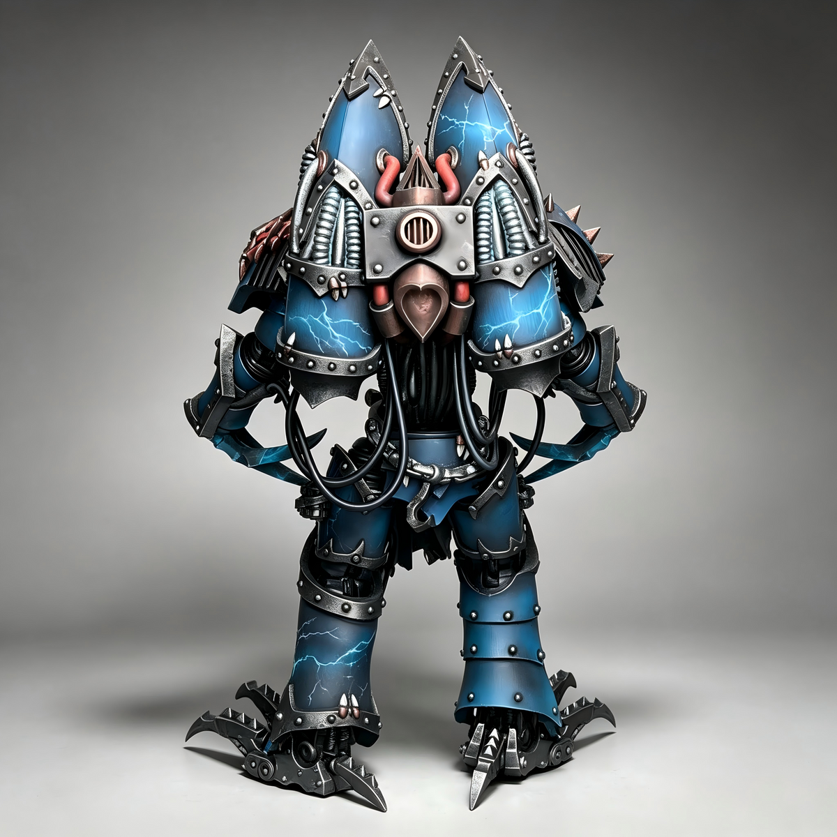 The VIII Legion Chaos Raptor (8-Inch) with Dual Lightning Claws – Premium Custom Painted Figure - Image 3