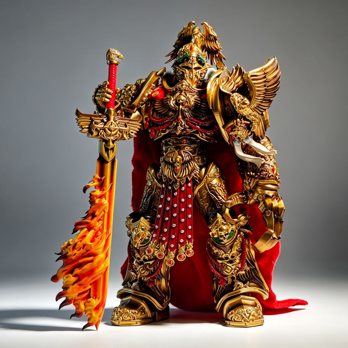 The Emperor of Mankind (Dual Head Options) – 11-Inch Scale Custom Repaint（gold）