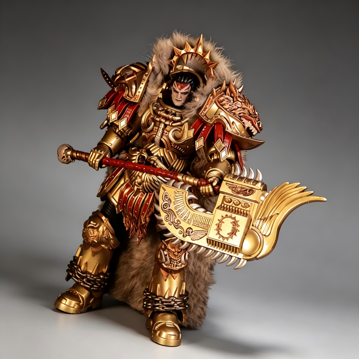 World Eaters Primarch Angron Pre-Daemonhood 30K Horus Heresy 1/18 Scale Custom Action Figure - Image 3